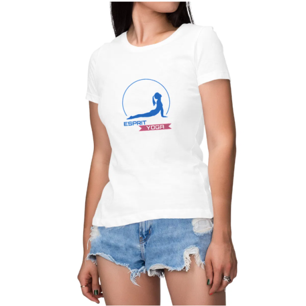 0703_T-shirt_Femme_Esprit_Yoga_Signature_Blanc_20cm-2 T-shirt Femme Coton Bio – Esprit Yoga - Essential & Signature