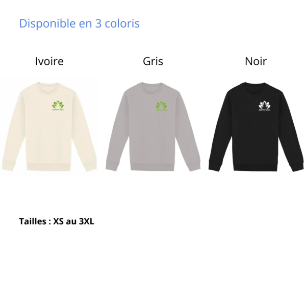 Sweat Unisexe Coton Bio Esprit Zen