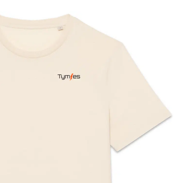 1808_T-shirt_Tymies_Unisexe_Zoom Zoom sur le T-shirt Unisexe Coton Bio Tymies