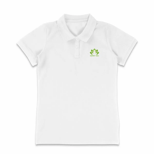 1610_Polo_Femme_Esprit_Zen_Essential_blanc_8cm_2 Polo Femme Coton Bio - Esprit Zen
