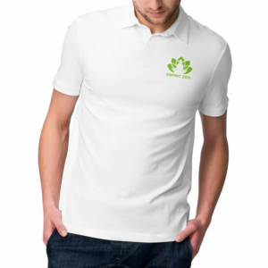 1610_Polo_Homme_Esprit_Zen_Essential_blanc_8cm Polo Homme Coton Bio - Esprit Zen